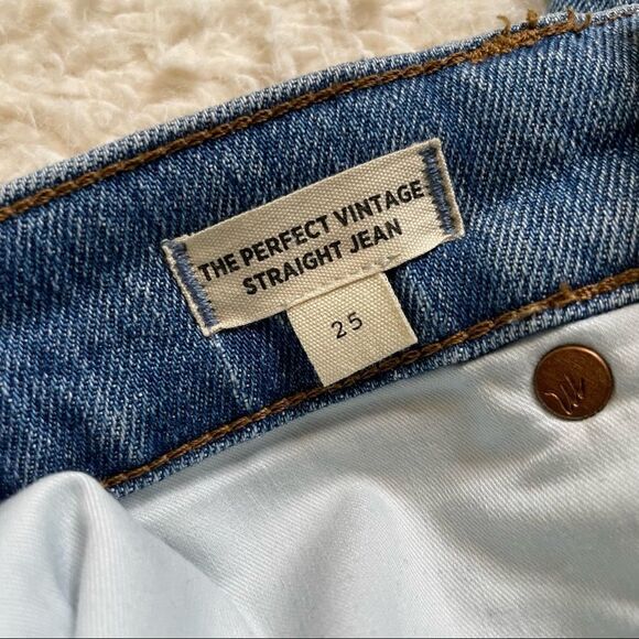 Madewell Distressed PVJ Straight jean in size 25 in Reinhart Wash - Picture 7 of 16
